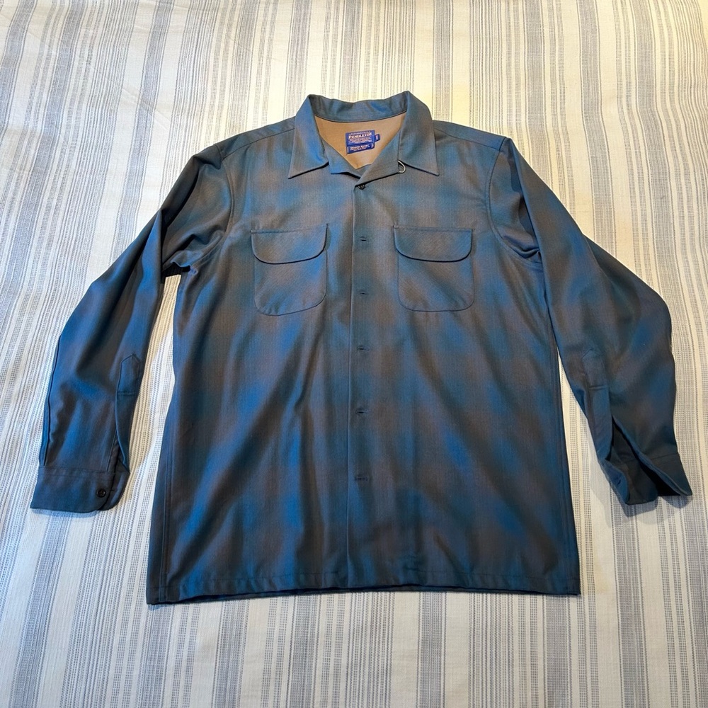 Pendleton Blue Teal Wool Board Shirt